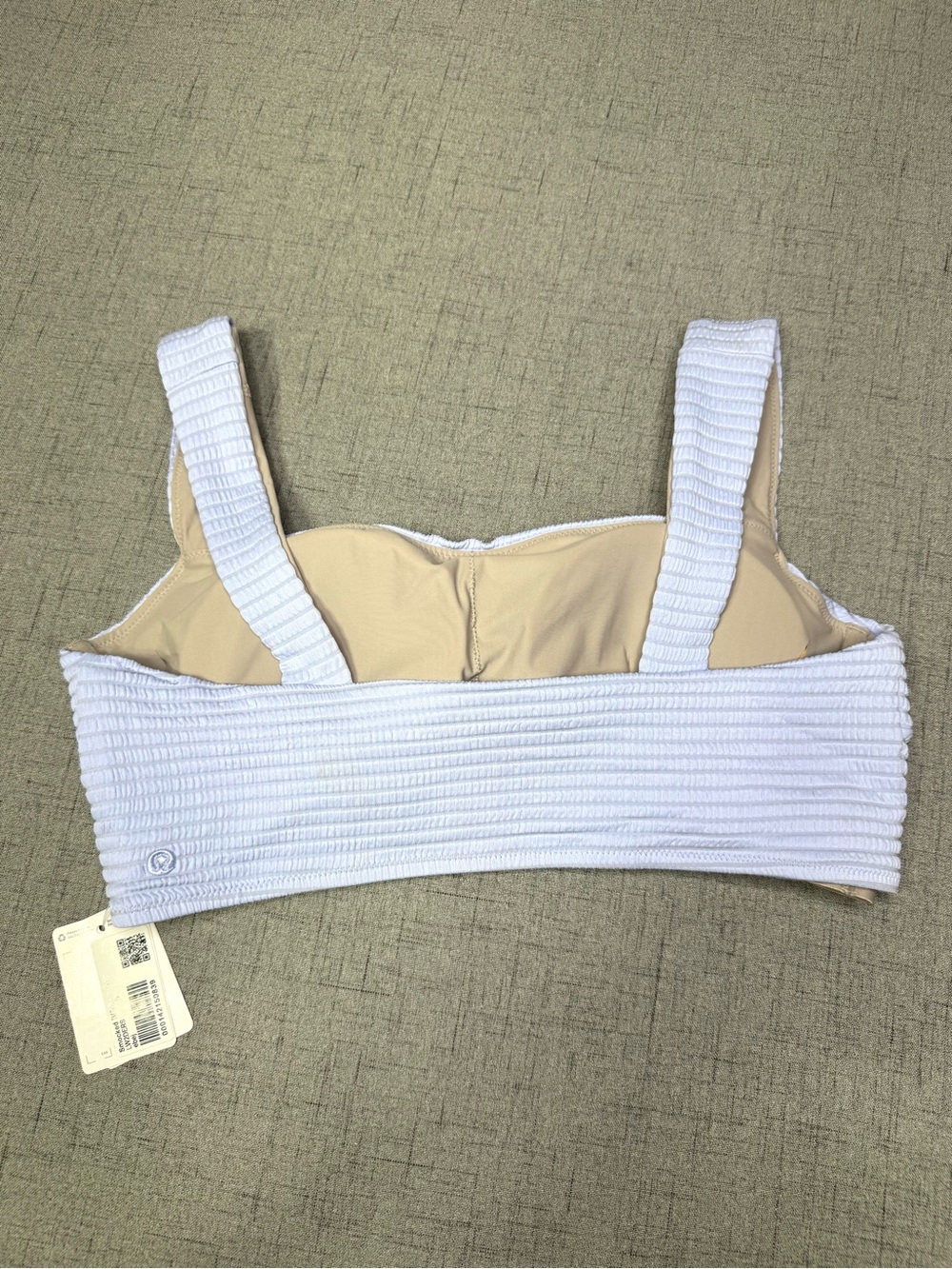 Lululemon Smocked Bikini Swimsuit 2 PC Set Pastel Blue Size 10 Medium NWT - Picture 7 of 11